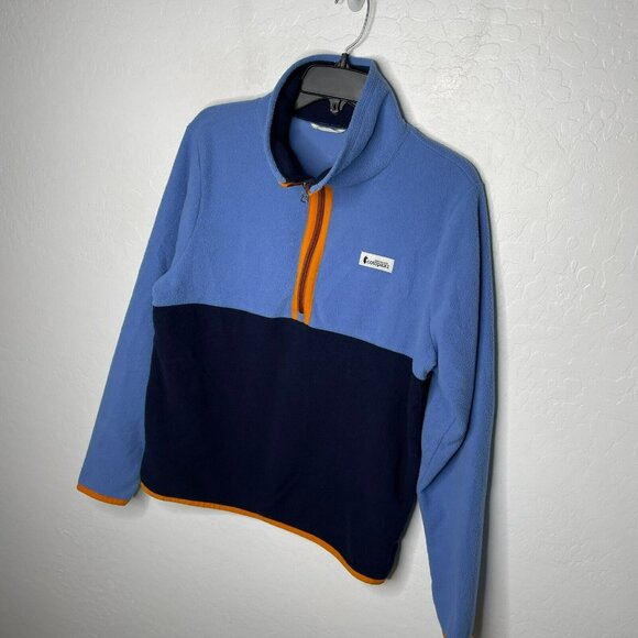 Cotopaxi Blue Colorblock Amado Fleece Half Zip Pullover Jacket - Picture 3 of 10